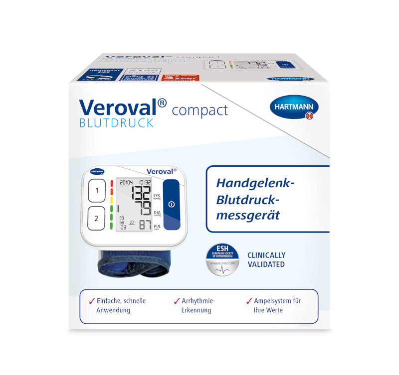 Veroval compact Handgelenk-Blutdruckmessgerät