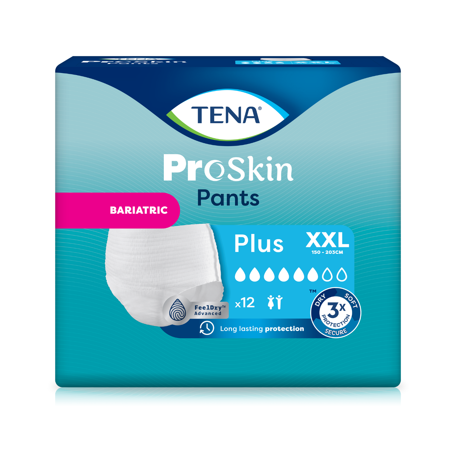 TENA ProSkin Pants Bariatric Plus, Windelhose, XXL