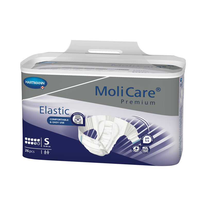 MoliCare Premium Elastic 9 Tropfen, Windel, M, Sparpaket (3 x 26 Stk.)