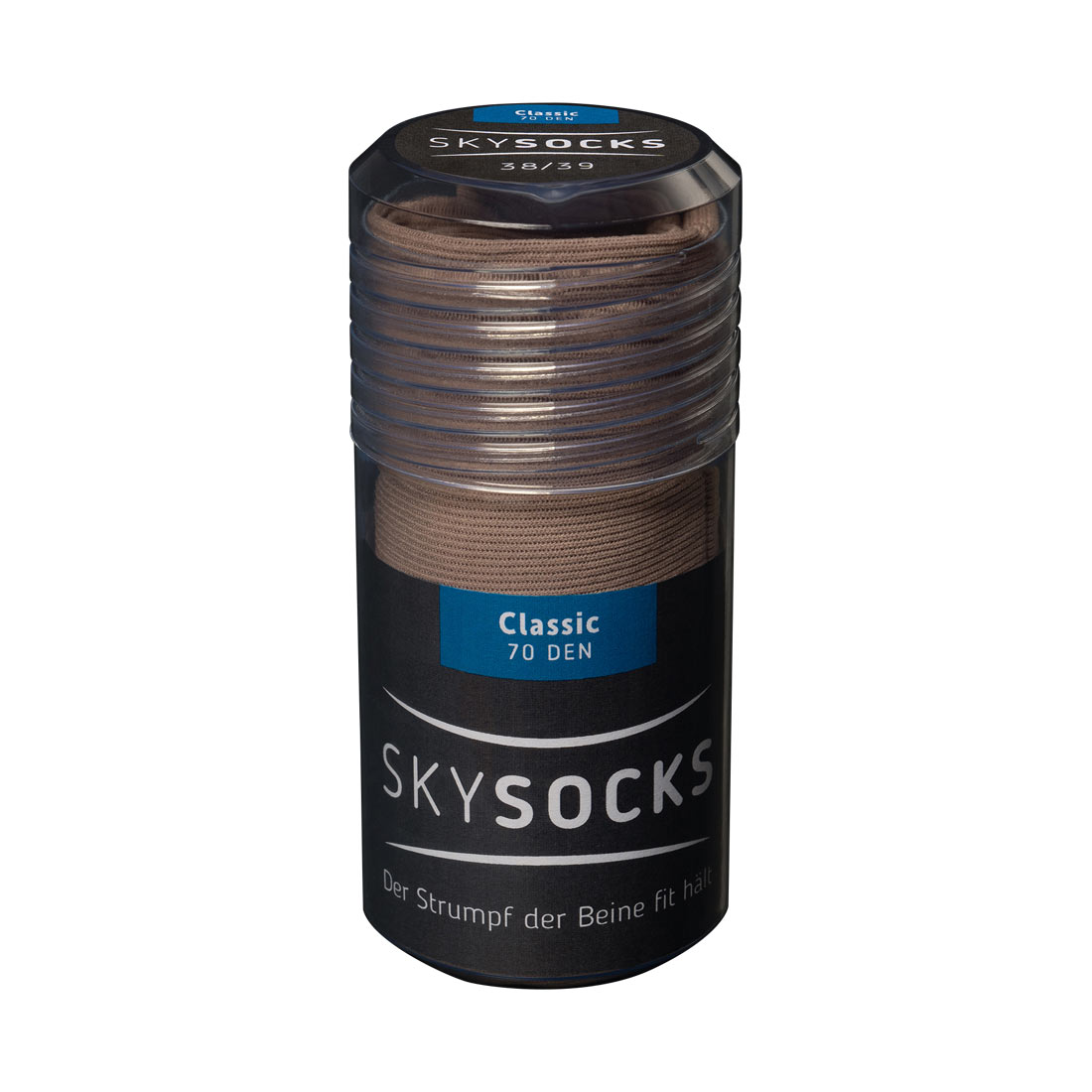 Reisestrumpf Spring medical SKYSOCKS CLASSIC 70 den black,40/41