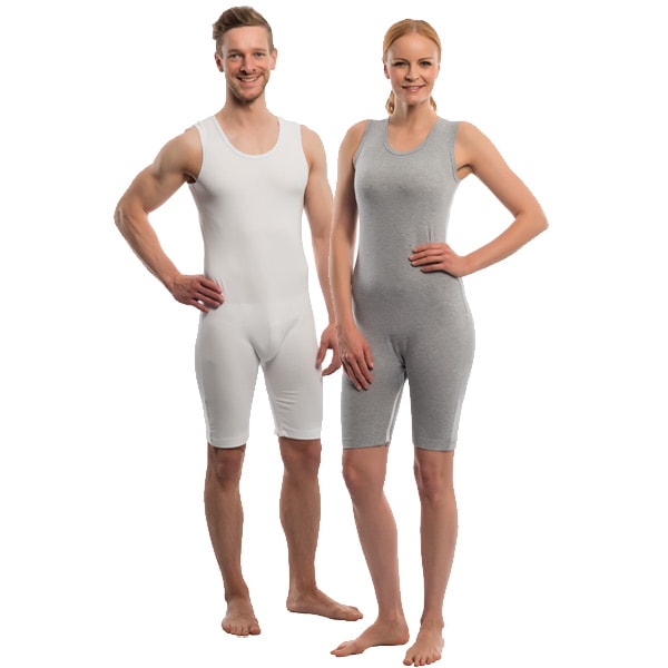 Pflegebody für Damen und Herren ohne Arm von Suprima 4698 weiß XL